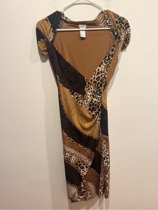 Cache Dresses & Skirts - vintage Caché animal print cap sleeve dress